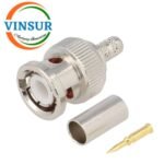 11311014 -- RF CONNECTOR - 50OHMS ,  BNC MALE , STRAIGHT , CRIMP TYPE , RG316, RG174, RG188, LMR100 CABLE