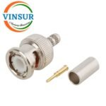 11311015 -- RF CONNECTOR - 50OHMS , BNC MALE , STRAIGHT , CRIMP TYPE , RG58, RG142, LMR195,LMR200 CABLE