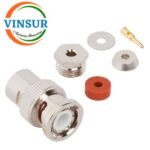 11311024 -- RF CONNECTOR - 50OHMS ,  BNC MALE , STRAIGHT , CLAMP TYPE , RG316, RG174, RG188, LMR100 CABLE