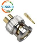 1131103E -- RF CONNECTOR - 50OHMS , BNC MALE , STRAIGHT , SOLDER TYPE , RG401 (0.250 INCH)  CABLE