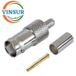 11321014 -- RF CONNECTOR - 50OHMS , BNC FEMALE , STRAIGHT ,  CRIMP TYPE , RG316, RG174, RG188, LMR100 CABLE