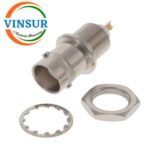 113211I0 -- RF CONNECTOR -- 50OHMS , BNC FEMALE , STRAIGHT , BULK HEAD FRONT MOUNT , PCB SOLDER CUP