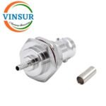 11321212 -- RF CONNECTOR - 50OHMS , BNC FEMALE , STRAIGHT TYPE , BULKHEAD REAR MOUNT,CRIMP TYPE , RG178 CABLE