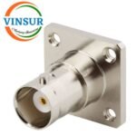 113214I0 -- RF CONNECTOR - 50OHMS ,BNC FEMALE , STRAIGHT 4 HOLE FLANGE,PCB-SOLDER CUP