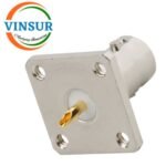 113214I0 -- RF CONNECTOR - 50OHMS ,BNC FEMALE , STRAIGHT 4 HOLE FLANGE,PCB-SOLDER CUP - Image 2