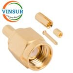 11511011 -- RF CONNECTOR - 50 OHMS , SMA MALE , STRAIGHT , CRIMP TYPE , RG1.13 CABLE