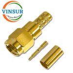 11511015-10 -- RF CONNECTOR - 50 OHMS , SMA MALE , STRAIGHT , CRIMP TYPE , RG58,142 CABLE