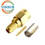 11511015 -- RF CONNECTOR - 50OHMS , SMA MALE , STRAIGHT , CRIMP TYPE , RG58, RG142, LMR195 CABLE - Image 2
