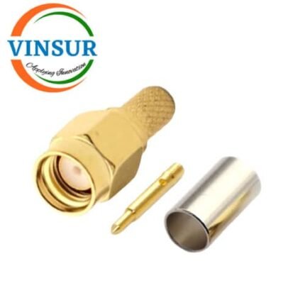 11511015 -- RF CONNECTOR - 50OHMS , SMA MALE , STRAIGHT , CRIMP TYPE , RG58, RG142, LMR195 CABLE