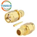 11511016-60 -- RF CONNECTOR - 50 OHMS , SMA MALE , STRAIGHT CRIMP TYPE , LMR-240 CABLE