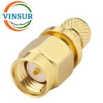 11511016-60 -- RF CONNECTOR - 50 OHMS , SMA MALE , STRAIGHT CRIMP TYPE , LMR-240 CABLE - Image 2