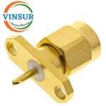 11511370 -- RF CONNECTOR - 50 OHMS , SMA MALE , STRAIGHT , 2 HOLE FLANGE , ROUND POST - Image 2