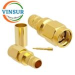 11511416 -- RF CONNECTOR - 50 OHMS , SMA MALE , STRAIGHT ,  CRIMP TYPE , LMR-240 CABLE