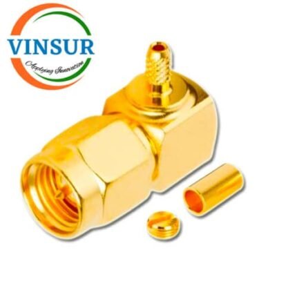 11512012 -- RF CONNECTOR - 50 OHMS , SMA MALE , RIGHT ANGLE , CRIMP TYPE , RG178 CABLE