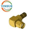 11512016-44 -- RF CONNECTOR - 50 OHMS , SMA MALE , RIGHT ANGLE ,  CRIMP TYPE , LMR-240 CABLE