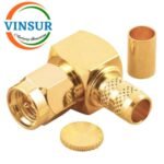 11512016 -- RF CONNECTOR - 50 OHMS , SMA MALE , RIGHT ANGLE ,  CRIMP TYPE , LMR-240 CABLE