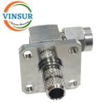 11512416 -- RF CONNECTOR - 50 OHMS , SMA MALE , RIGHT ANGLE , 4 HOLE FLANGE , CRIMP TYPE , LMR-240 CABLE - Image 2