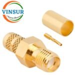 11521016 -- RF CONNECTOR - 50OHMS , SMA FEMALE , STRAIGHT ,  CRIMP TYPE , LMR-240 CABLE