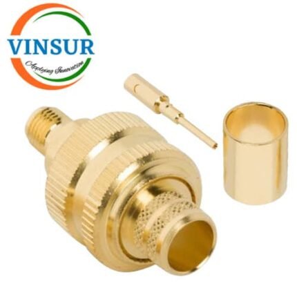 11521017 -- RF CONNECTOR - 50OHMS , SMA FEMALE , STRAIGHT ,  CRIMP TYPE , LMR-400 CABLE
