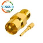 1152103E -- RF CONNECTOR - 50 OHMS , SMA FEMALE , STRAIGHT , SOLDER TYPE , RG401 (0.250 INCH)  CABLE
