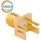 11521051 -- RF CONNECTOR - 50 OHMS , SMA FEMALE , STRAIGHT , PCB-EDGE MNT , 1.6MM PCB THICKNESS - Image 2