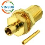 1152123C -- RF CONNECTOR - 50 OHMS , SMA FEMALE , STRAIGHT , BULK HEAD REAR MOUNT , SOLDER TYPE , RG405 (0.086 INCH)  CABLE - Image 2
