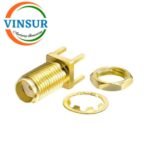 11521250 -- RF CONNECTOR - 50 OHMS , SMA FEMALE , STRAIGHT , BULK HEAD REAR MOUNT , PCB-EDGE MNT - Image 2
