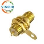 115212P0 -- RF CONNECTOR - 50 OHMS , SMA FEMALE , STRAIGHT , BULK HEAD REAR MOUNT , PCB SOCKET TYPE - Image 3