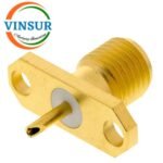11521370 -- RF CONNECTOR - 50 OHMS , SMA FEMALE , STRAIGHT , 2 HOLE FLANGE , ROUND POST - Image 2