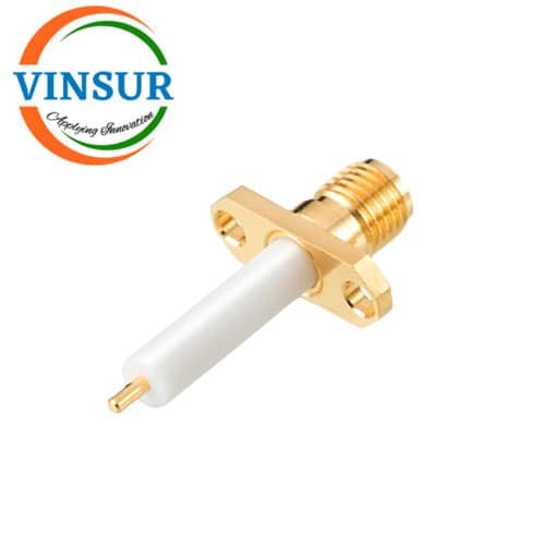115213Q0-RF-CONNECTOR-50-OHMS-SMA-FEMALE-STRAIGHT-2-HOLE-FLANGE-11.7MM-EXTENDED-TEFLON.jpg 115213Q0-6G -- RF CONNECTOR - 50 OHMS , SMA FEMALE , STRAIGHT , 2 HOLE FLANGE , 11.7MM EXTENDED TEFLON - Image 1