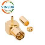 11612012 -- RF CONNECTOR - 50 OHMS , SMB MALE , RIGHT ANGLE , CRIMP TYPE , RG178 CABLE