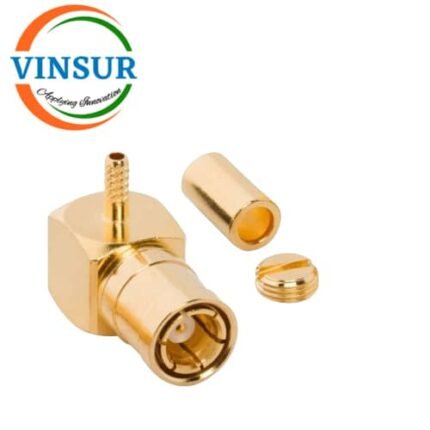 11612012 -- RF CONNECTOR - 50 OHMS , SMB MALE , RIGHT ANGLE , CRIMP TYPE , RG178 CABLE