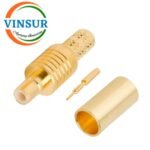 11621015 -- RF CONNECTOR - 50 OHMS , SMB FEMALE , STRAIGHT , CRIMP TYPE , RG58, RG142, LMR195 CABLE