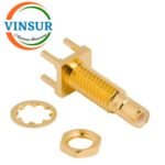 11621240 -- RF CONNECTOR - 50 OHMS , SMB FEMALE , STRAIGHT , BULK HEAD REAR MOUNT , PCB-THROUGH HOLE