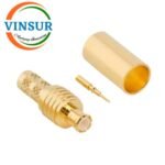 11711015 -- RF CONNECTOR - 50 OHMS , MCX MALE , STRAIGHT , CRIMP TYPE , RG58, RG142, LMR195 CABLE