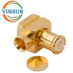 1171201C -- RF CONNECTOR - 50 OHMS , MCX  MALE , RIGHT ANGLE , SOLDER TYPE , RG405 (0.086 INCH)  CABLE