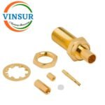 11721211 -- RF CONNECTOR - 50 OHMS , MCX FEMALE , STRAIGHT , BULK HEAD REAR MOUNT , CRIMP TYPE , RG1.13 CABLE - Image 2