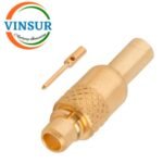 1181103C -- RF CONNECTOR - 50 OHMS ,MMCX MALE , STRAIGHT , SOLDER TYPE , RG405 (0.086 INCH)  CABLE