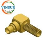 11812014 -- RF CONNECTOR - 50OHMS , MMCX MALE , RIGHT ANGLE ,  CRIMP TYPE , RG316, RG174, RG188, LMR100 CABLE - Image 2