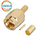 11911014 -- RF CONNECTOR - 50 OHMS , RP SMA MALE , STRAIGHT,CRIMP TYPE , RG316 , RG174 , RG188 , LMR100 CABLE