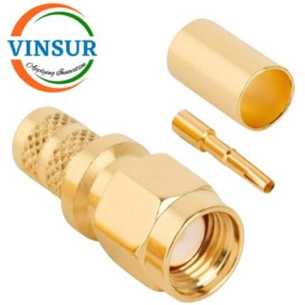 11911016 -- RF CONNECTOR - 50OHMS , RP SMA MALE , STRAIGHT , CRIMP TYPE , LMR-240 CABLE