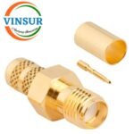 11921016 -- RF CONNECTOR - 50OHMS , RP SMA FEMALE , STRAIGHT , CRIMP TYPE , LMR-240 CABLE