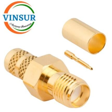 11921016 -- RF CONNECTOR - 50OHMS , RP SMA FEMALE , STRAIGHT , CRIMP TYPE , LMR-240 CABLE