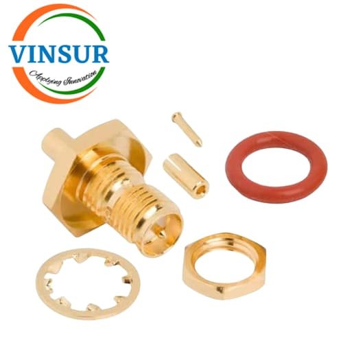 11921211-RF-CONNECTOR-50-OHMS-RP-SMA-FEMALE-STRAIGHT-BULK-HEAD-REAR-MOUNT-CRIMP-TYPE-RG1.13-CABLE.jpg 11921211 -- RF CONNECTOR - 50 OHMS , RP SMA FEMALE STRAIGHT BULK HEAD REAR MOUNT CRIMP TYPE RG1.13 CABLE - Image 1