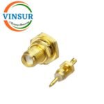 11921231 -- RF CONNECTOR - 50 OHM , RP SMA FEMALE , STRAIGHT , BULKHEAD REAR MOUNT , SOLDER TYPE , RG1.13 CABLE