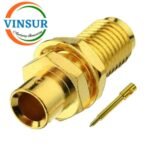 1192123D -- RF CONNECTOR - 50 OHMS , RP SMA FEMALE , STRAIGHT , BULKHEAD REAR MOUNT , SOLDER TYPE , RG402 (0.141 INCH)  CABLE - Image 2