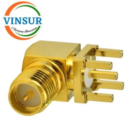 11922040 -- RF CONNECTOR - 50 OHMS , RP SMA FEMALE , RIGHT ANGLE , PCB-THROUGH HOLE, ROUND POST