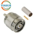 11A11014 -- RF CONNECTOR - 50 OHMS , RP TNC MALE , STRAIGHT ,CRIMP TYPE , RG316, RG174, RG188, LMR100 CABLE