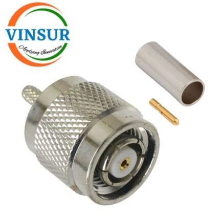 11A11014 -- RF CONNECTOR - 50 OHMS , RP TNC MALE , STRAIGHT ,CRIMP TYPE , RG316, RG174, RG188, LMR100 CABLE