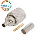 11A11015 -- RF CONNECTOR - 50 OHMS , RP TNC MALE , STRAIGHT ,CRIMP TYPE , RG58, RG142, LMR195 CABLE - Image 2